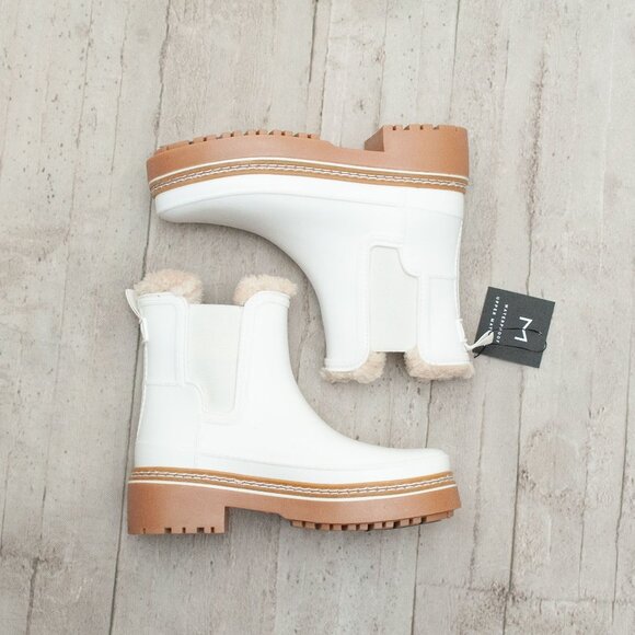 NWT Marc Fisher LTD Fargo Waterproof Faux Fur Trim Boots size 7 - Picture 1 of 10